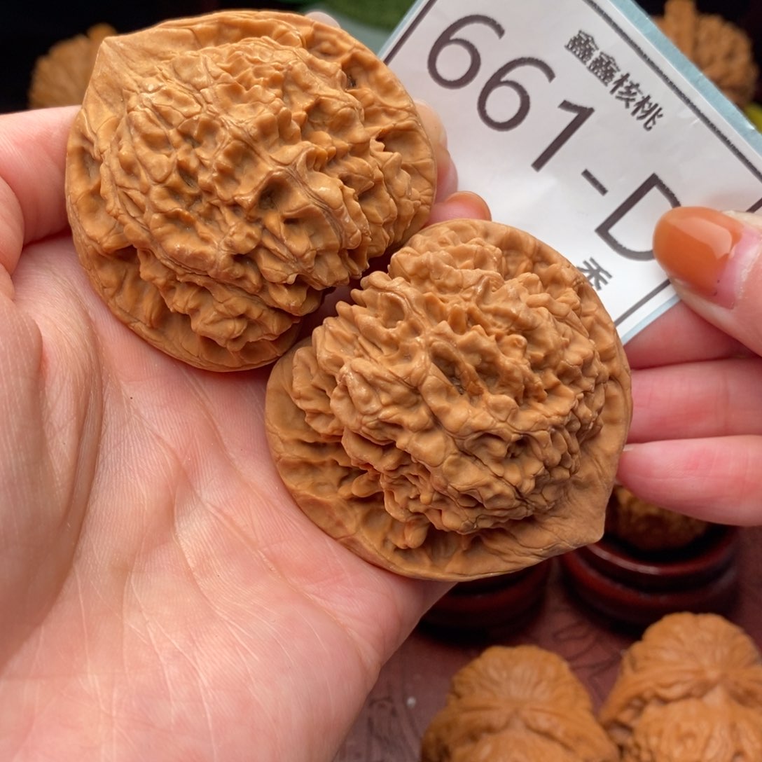 文玩核桃把件官帽50