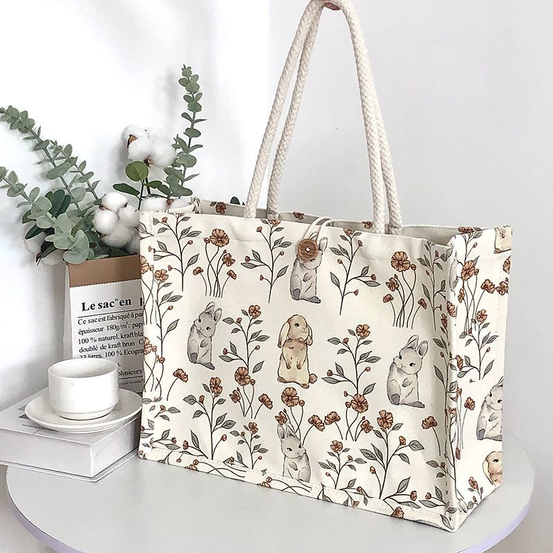 洋气可爱甜美田园日韩爆款手提包外出耐用时尚防水学生收纳通勤包