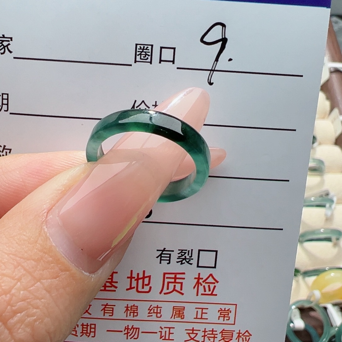 未镶嵌戒指翡翠w****.缅甸翡翠