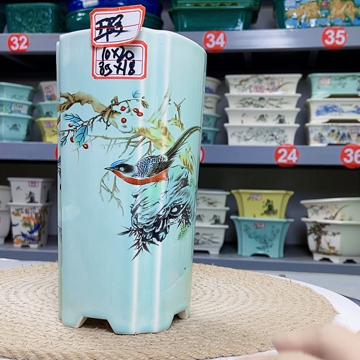 紫砂花瓶紫砂花盆