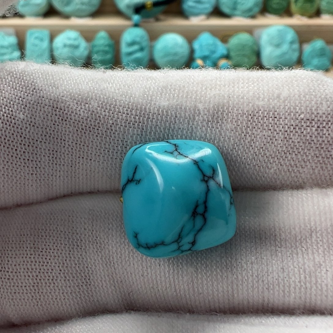 未镶嵌绿松石随形13.3mm