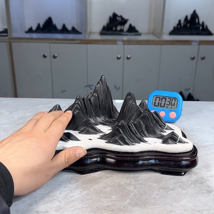 奇石茶宠鱼缸文房摆件 水*