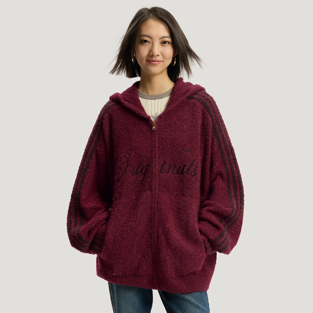 【滔搏联动】Adidas三叶草2025男子CRFT HOODIE针织连帽外套KT0718