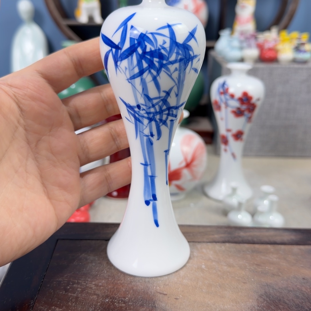 陶瓷手工小花器摆件