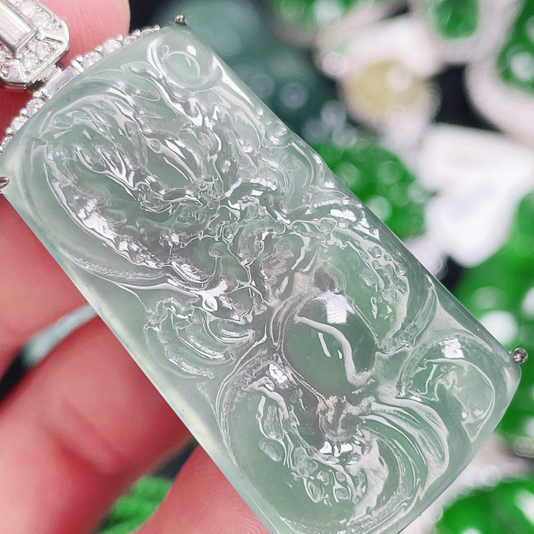 翡翠未镶嵌颈饰480