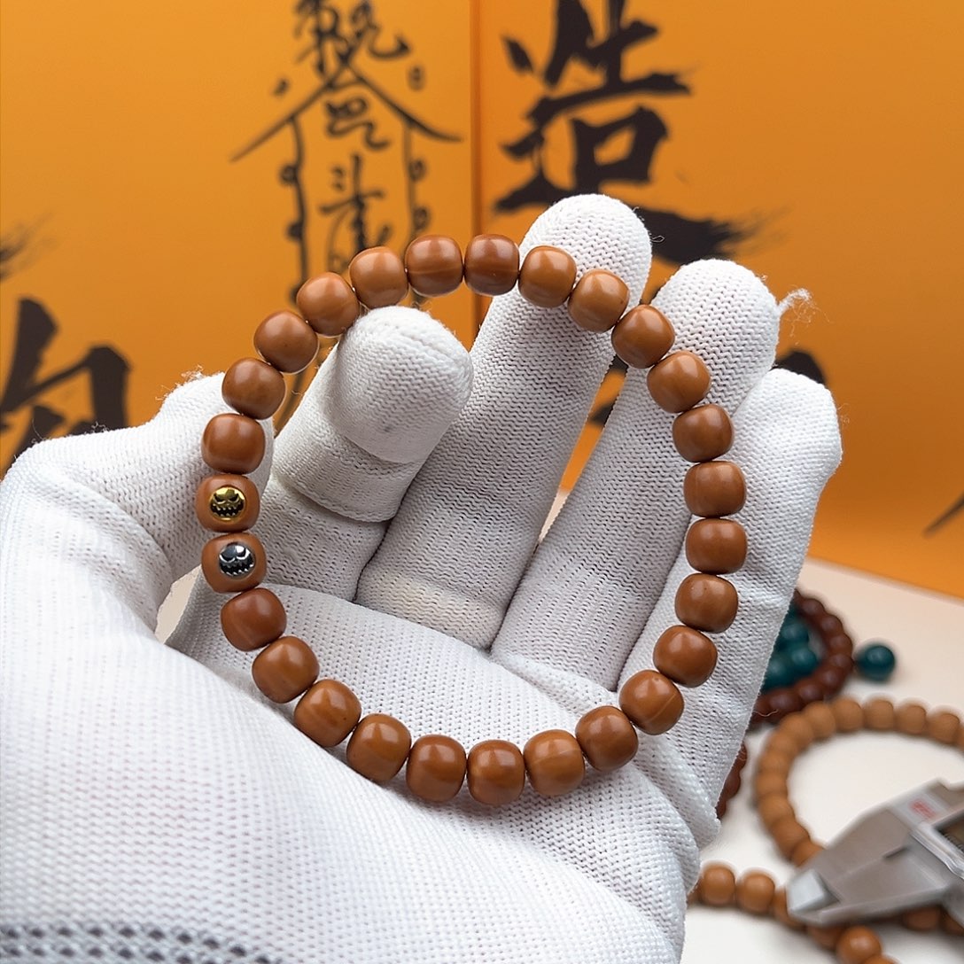 猴头核桃手串瑕疵瑕疵8.5