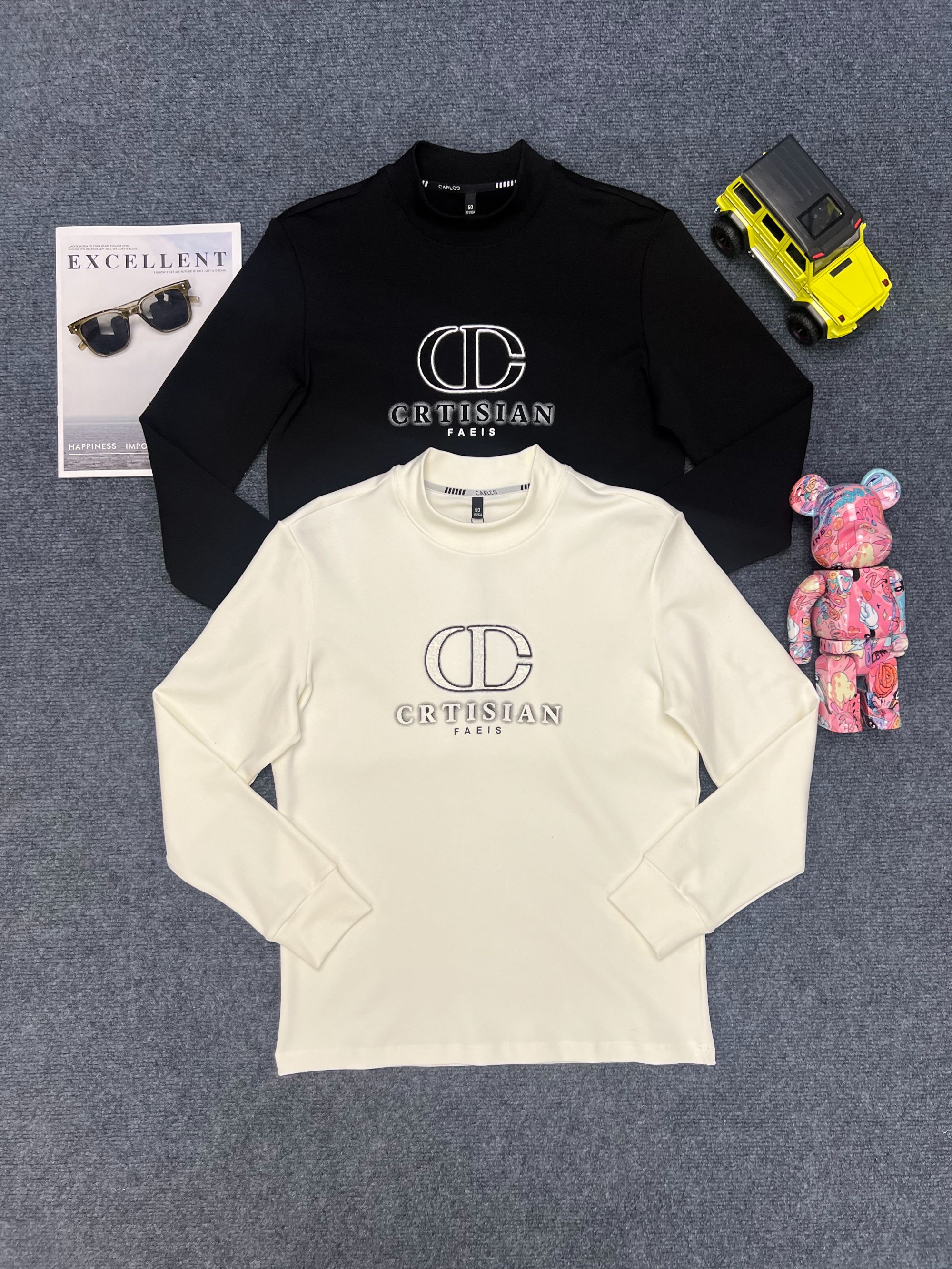 252219秋冬男士欧货时尚百搭加绒打底衫