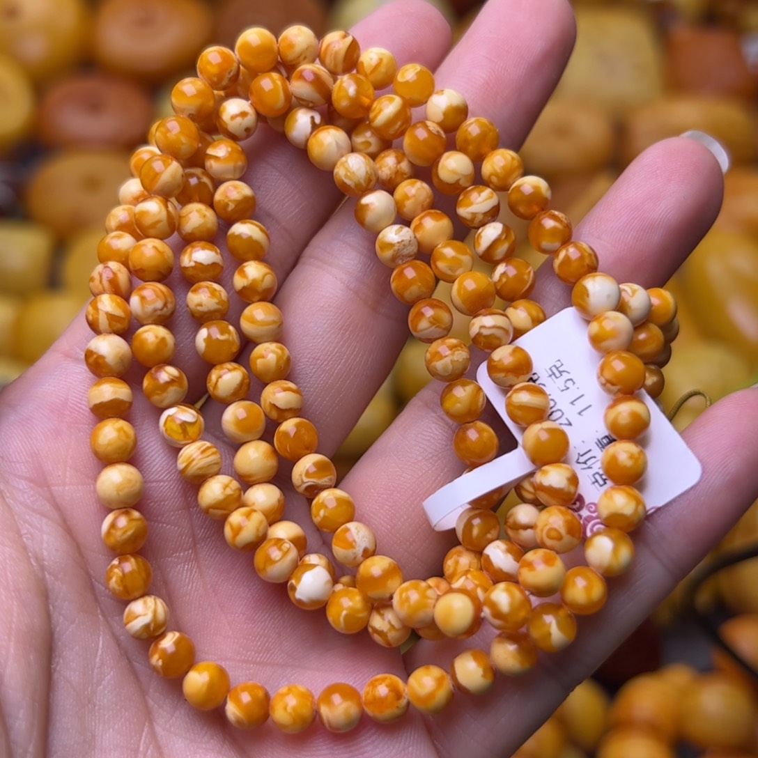 蜜蜡未镶嵌珠宝奇石5.3加精品多圈