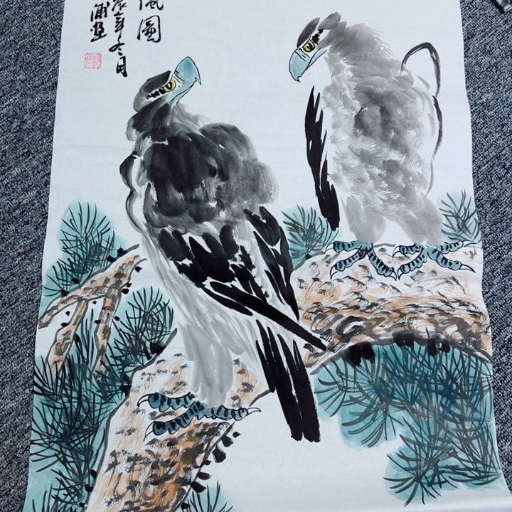 手绘作品今天下午放漏出