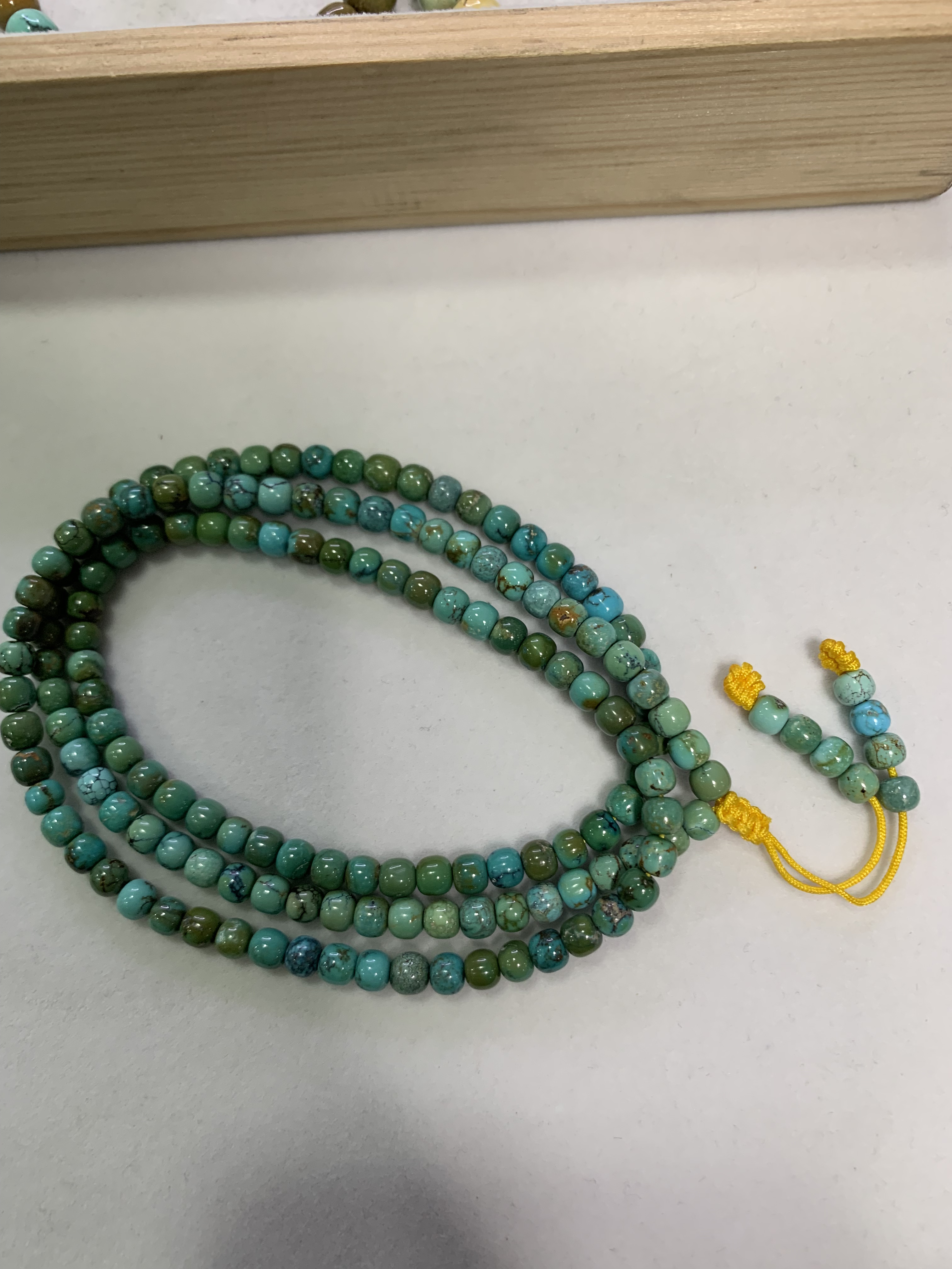 天然原矿绿松石多圈