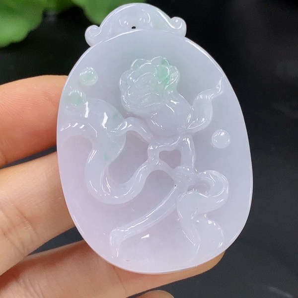 B11-天然A货翡翠-花牌