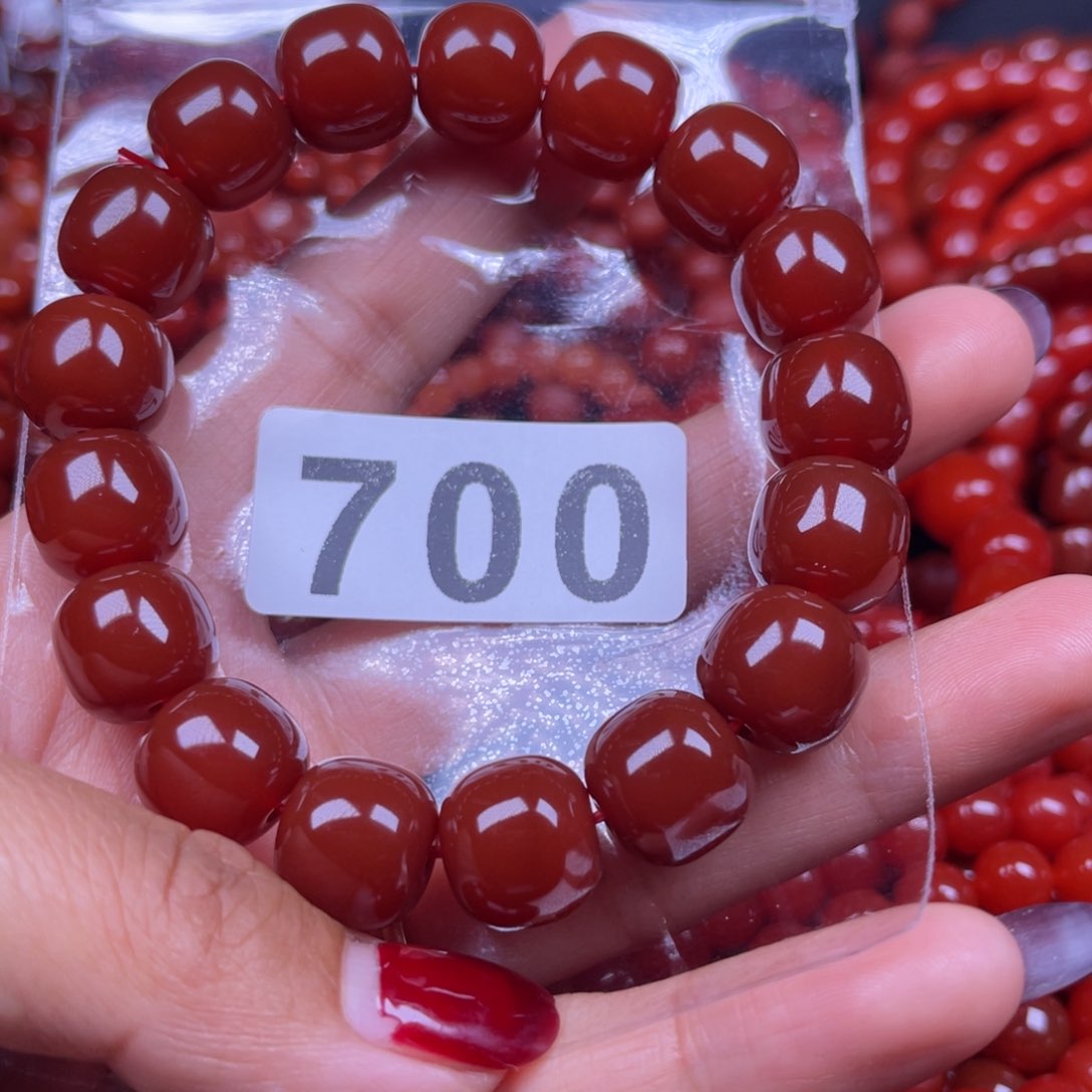 咘***咘手链未镶嵌南红玛瑙