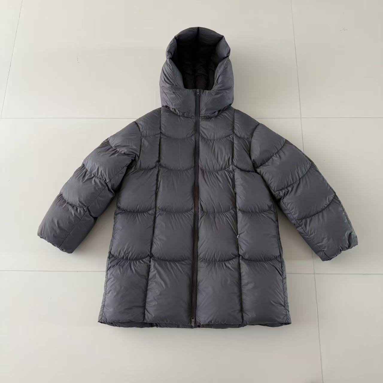 冬季韩版加厚连帽中长款羽绒服外套