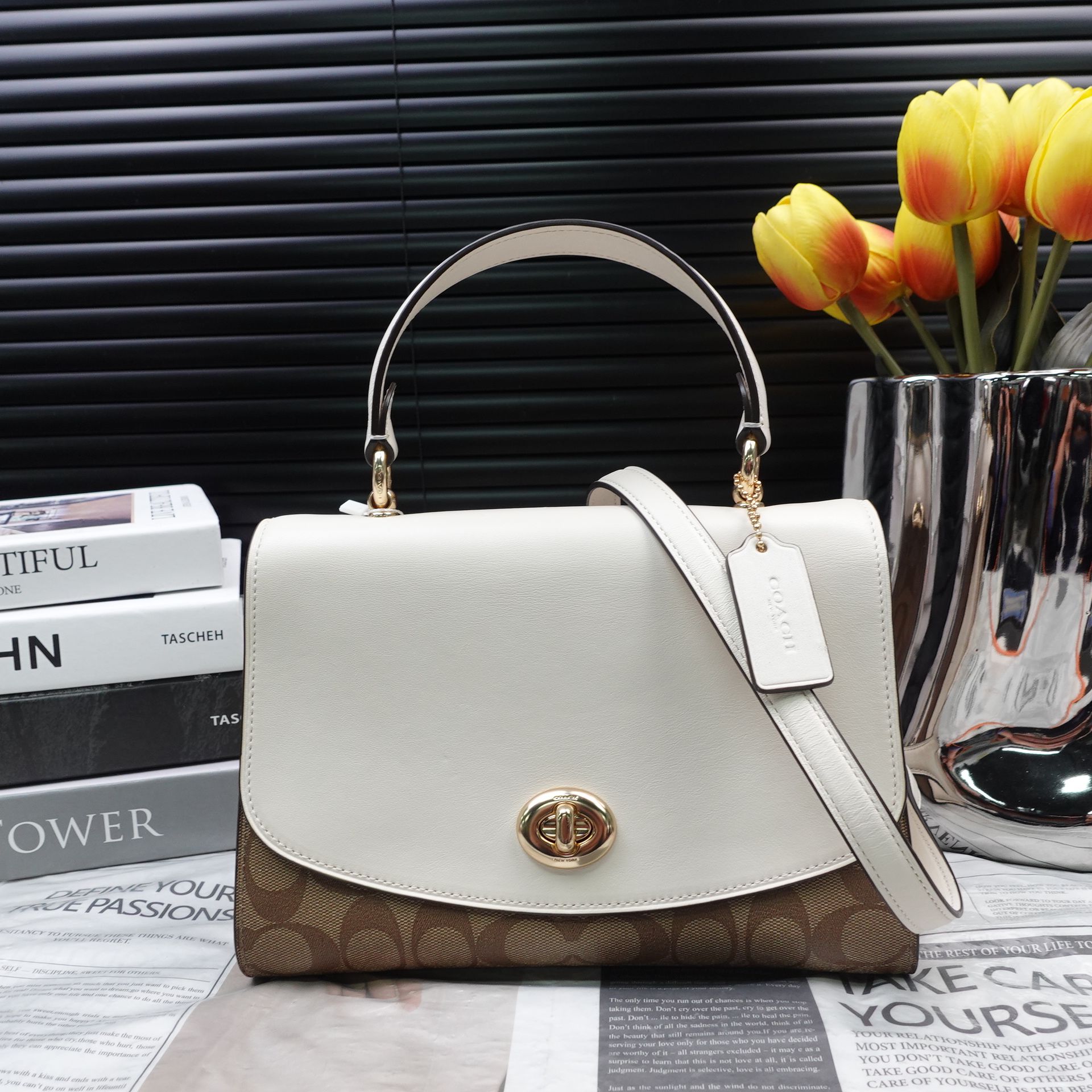 95新 COACH/蔻驰 单肩包/T10329595