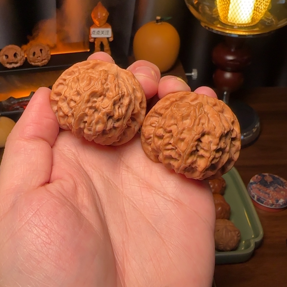 核桃43苹果园，核桃一对