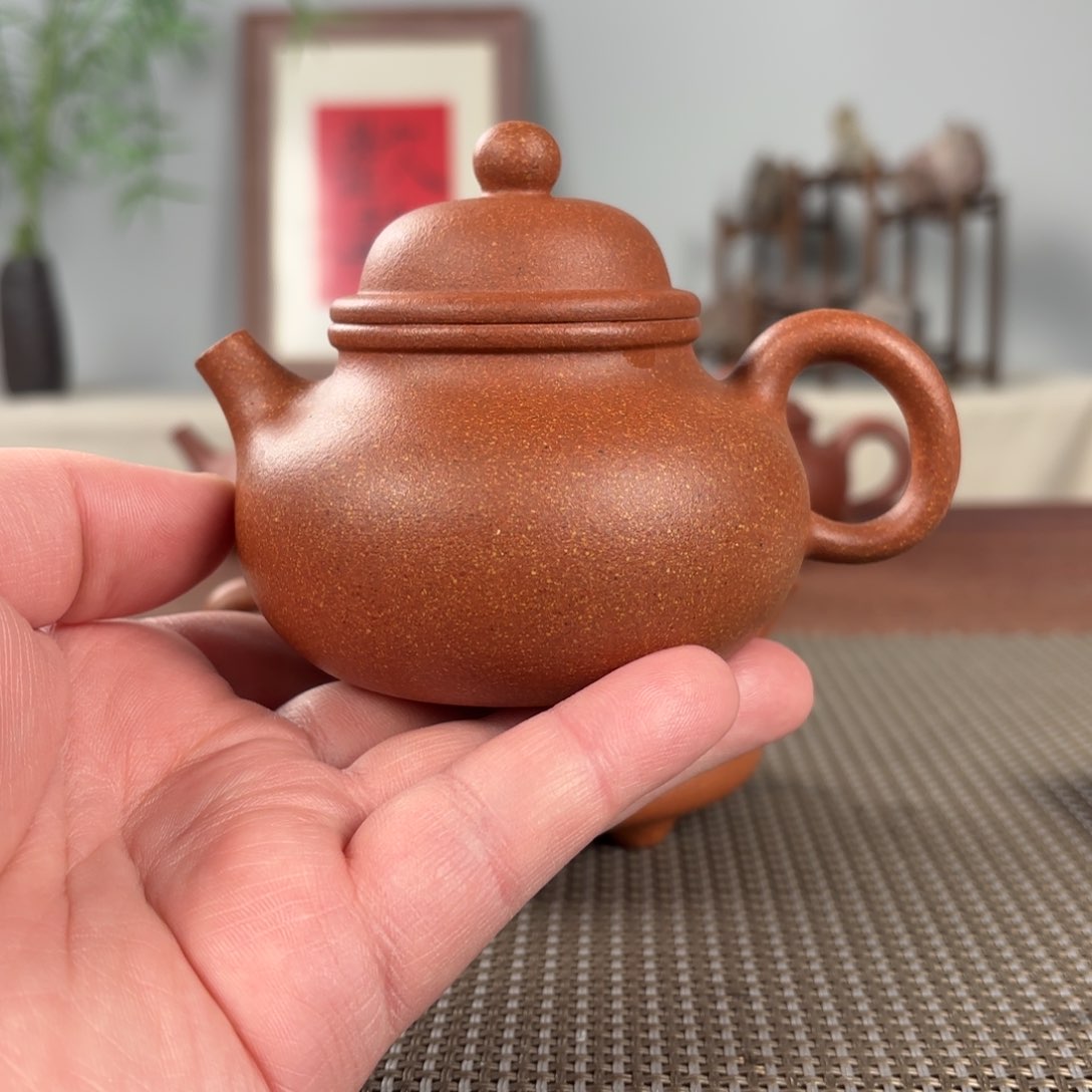 紫砂茶壶黄龙山原矿紫砂壶190