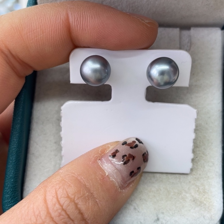 海水珍珠耳饰18K金镶嵌