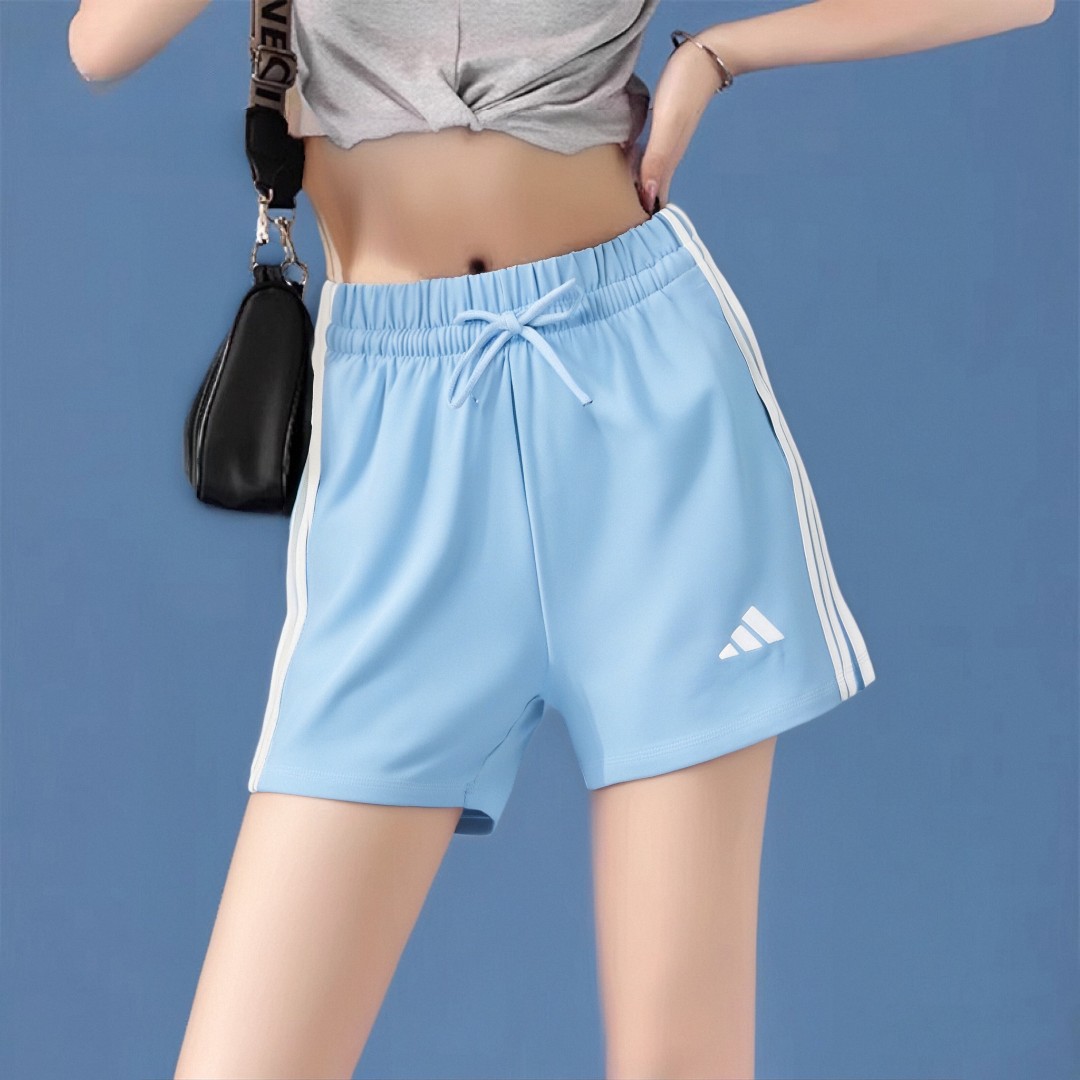 阿迪达斯adidas新品2025夏女针织运动跑步训练透气短裤女 JD0911