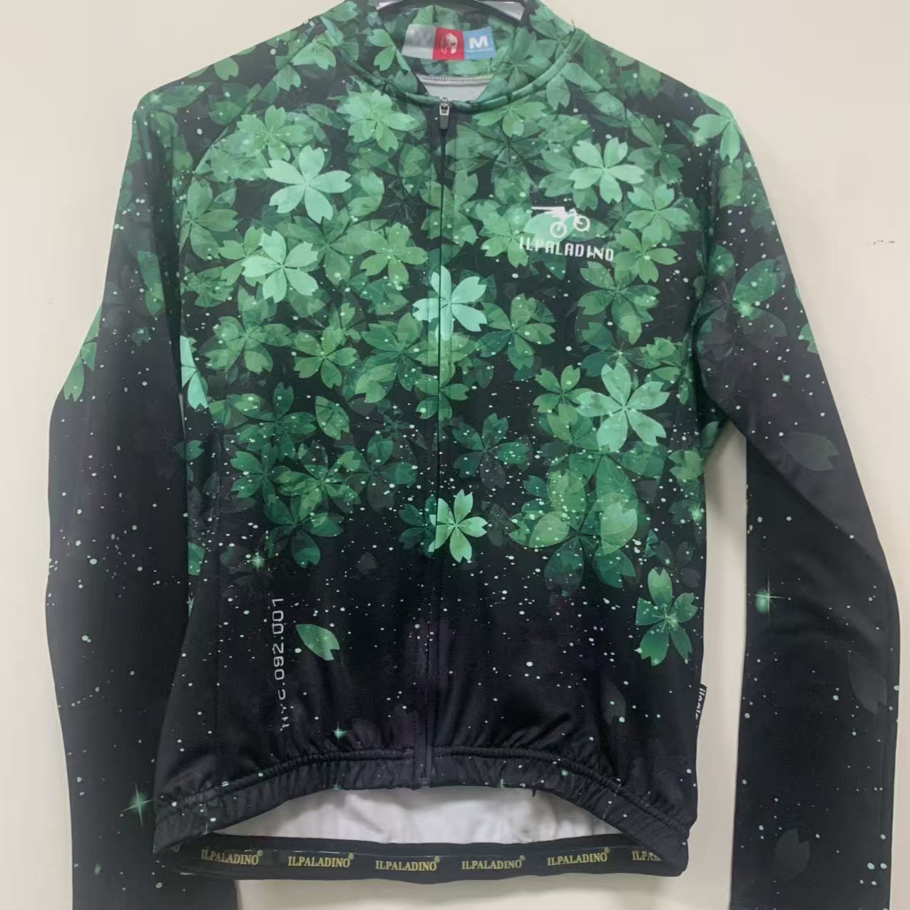 SQ 2579【黑绿抓绒长袖女款】ILPALADINO专业版骑行服