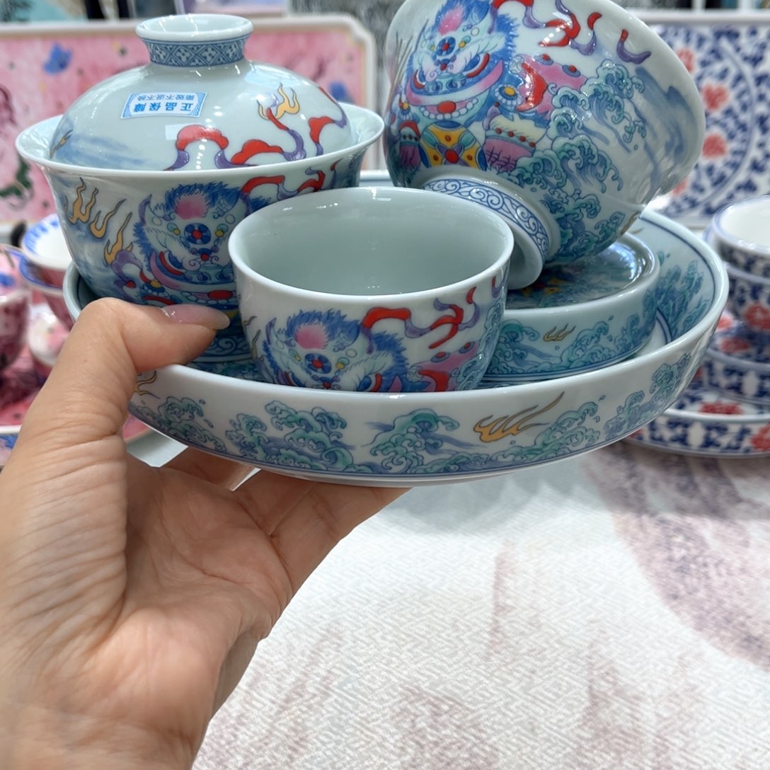 咪***哥陶盖碗景德镇陶瓷工厂福利价