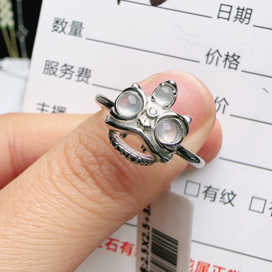 银S925镶嵌手链翡翠