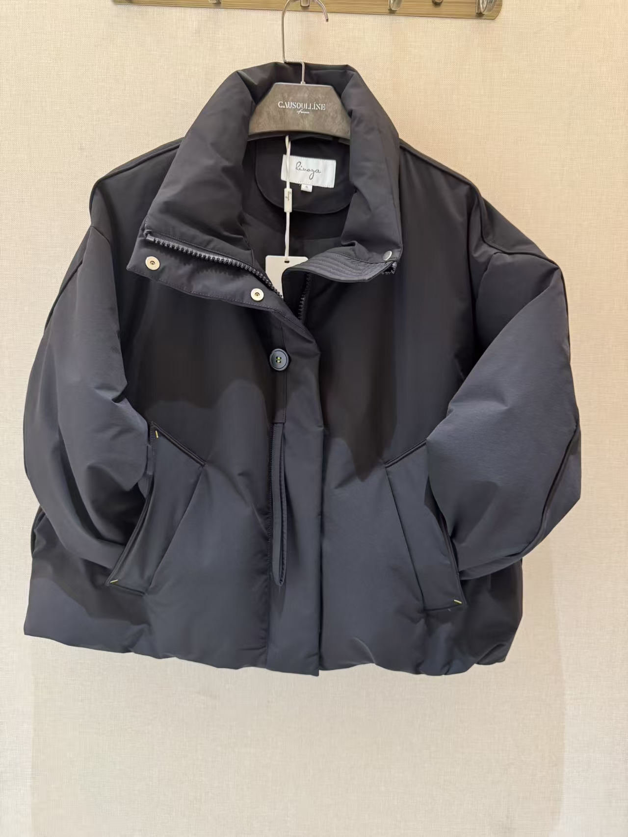 25476118【柚盐】新款黑色休闲羽绒服