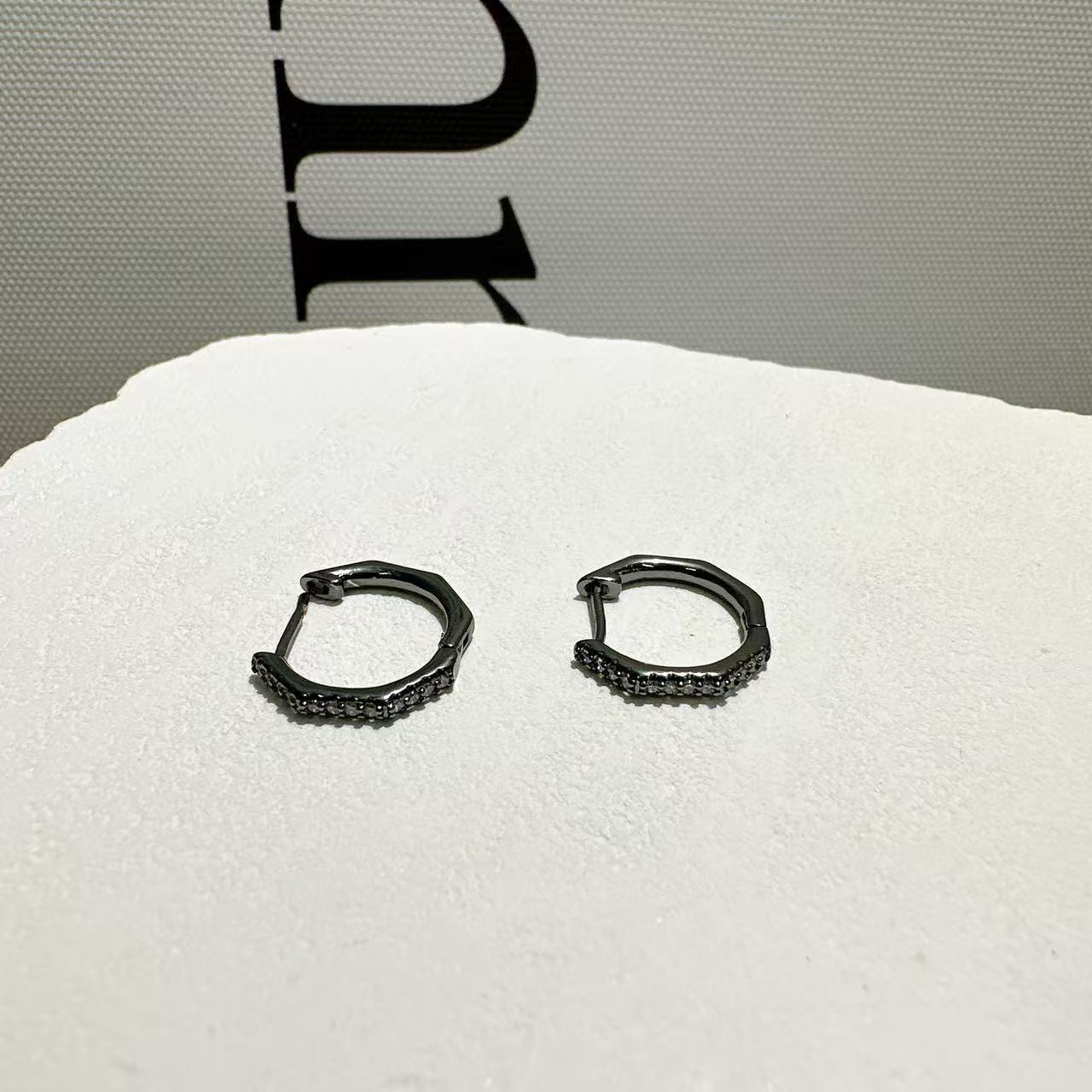 铜合金合成锆石耳饰 娜娜GemmyQueen耳环GQ02330