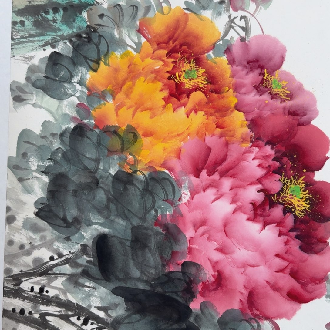 国画国画作品山水花鸟纯手绘