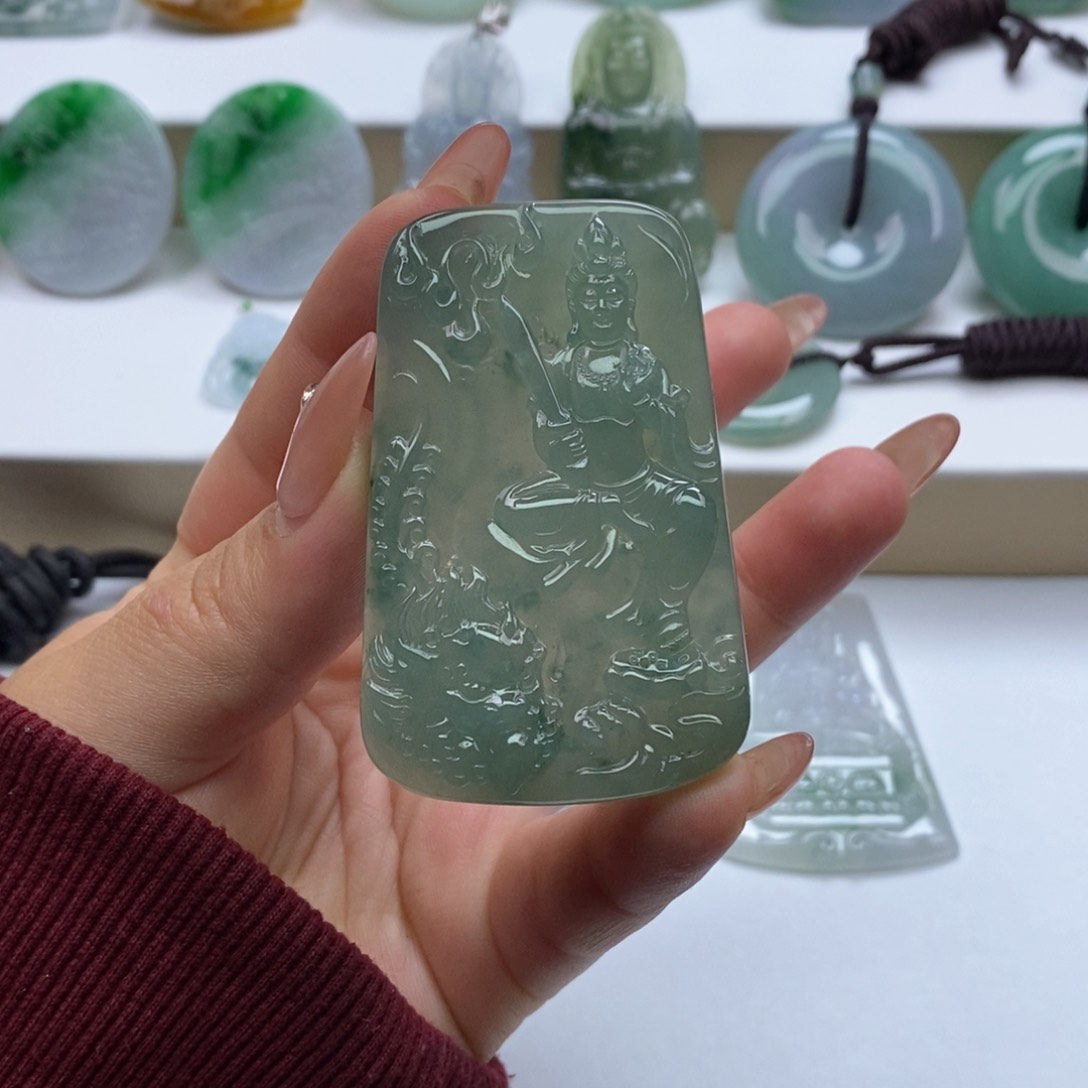 翡翠颈饰未镶嵌缅甸天然翡翠