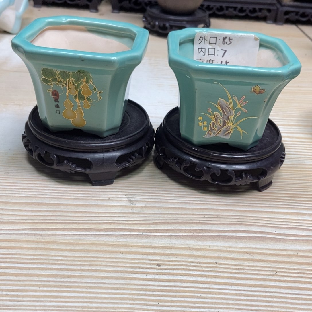 瓷片陶瓷花盆陶瓷艺术