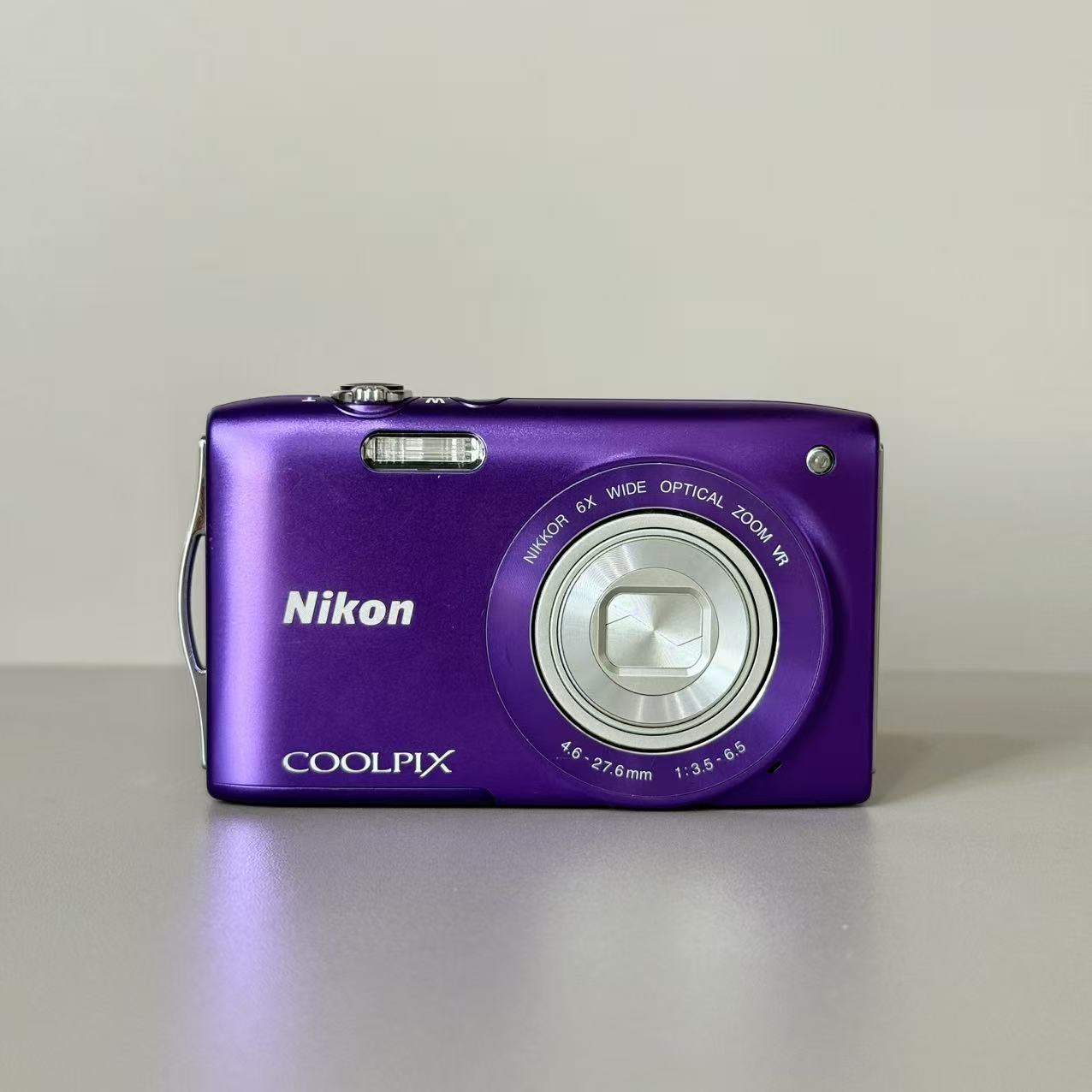 95新 Nikon/尼康 S3300紫色日版 1600w像素 自带柔焦 不支持试用