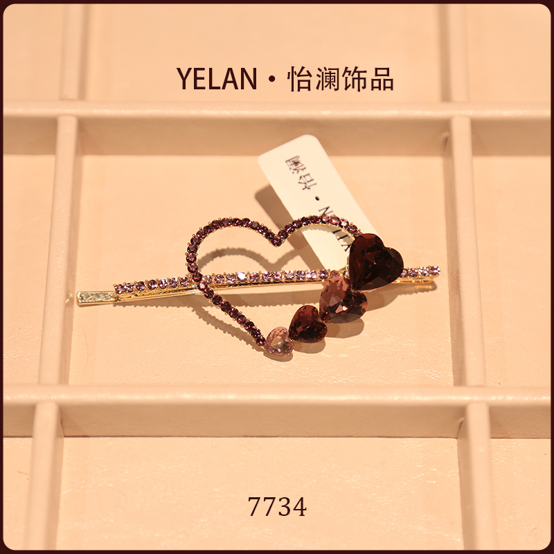 【YILEN 怡澜】原创设计师一字夹~7734