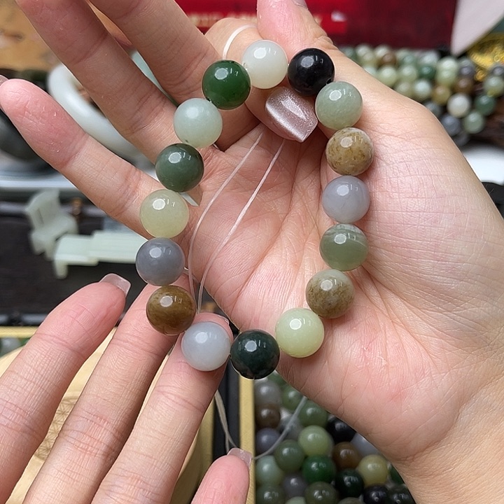 手链未镶嵌和田玉（糖玉）