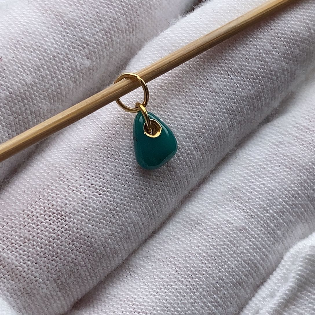 绿松石18K金镶嵌绿松石配饰