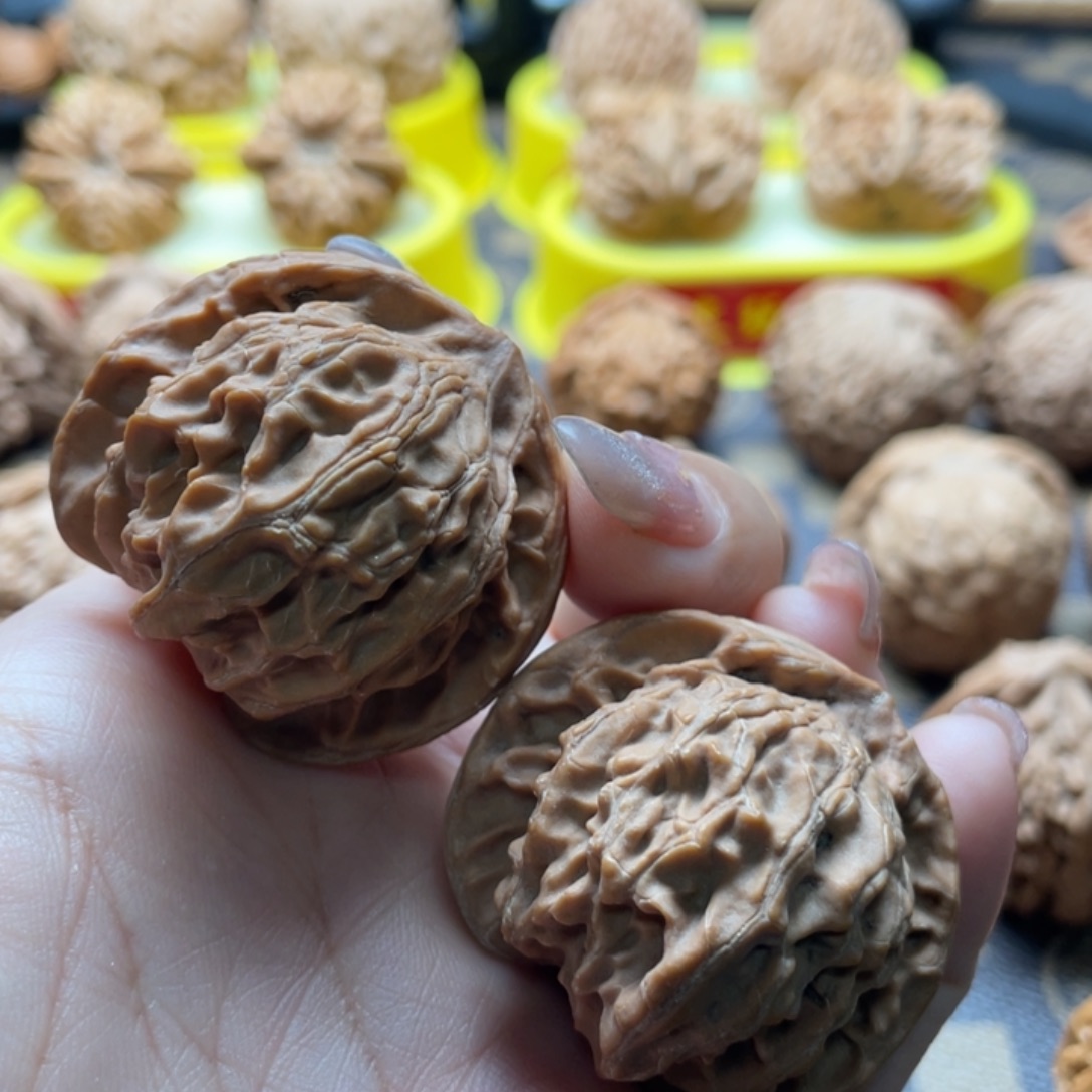 文玩核桃把件39盘山核桃全品无修