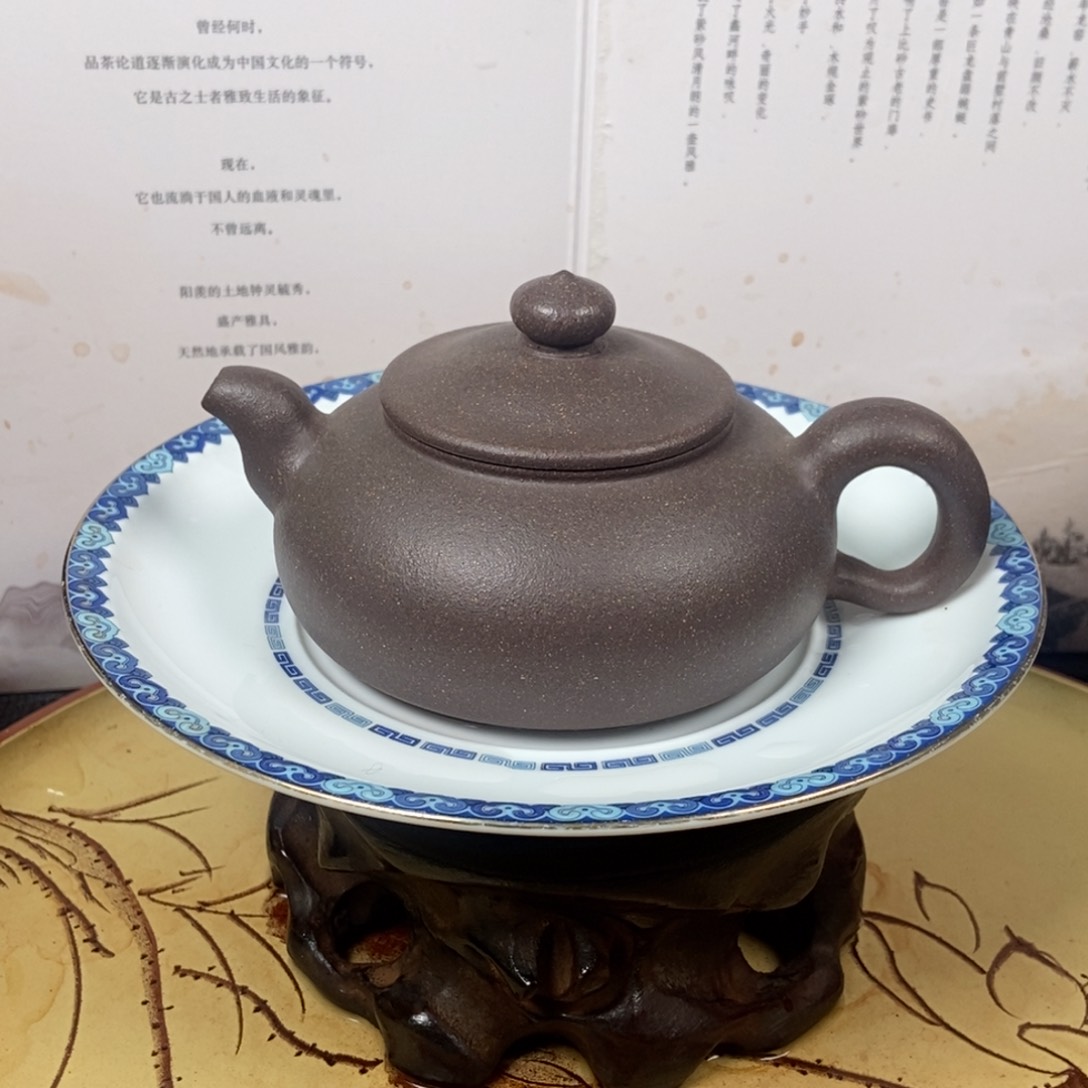 紫砂茶壶天青160 容量宜兴紫砂壶