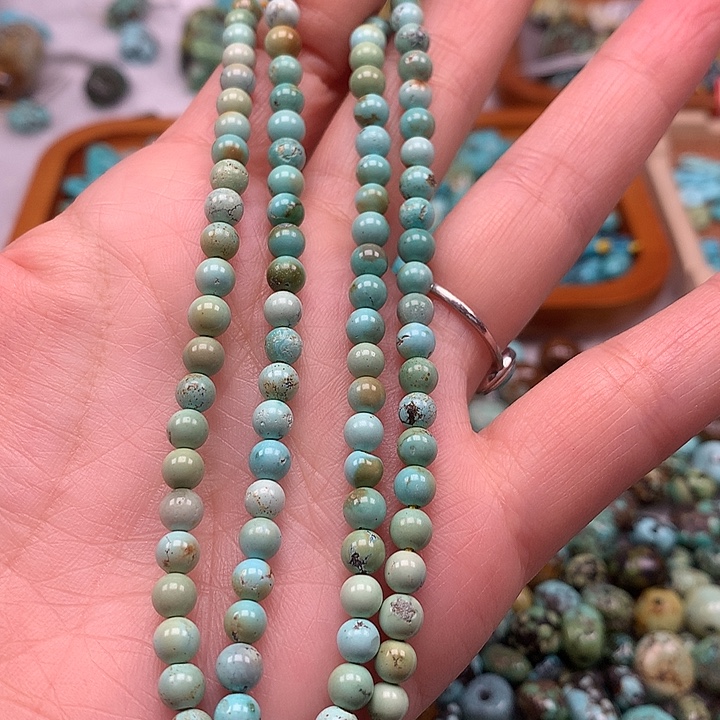 绿松石未镶嵌扣子扣子