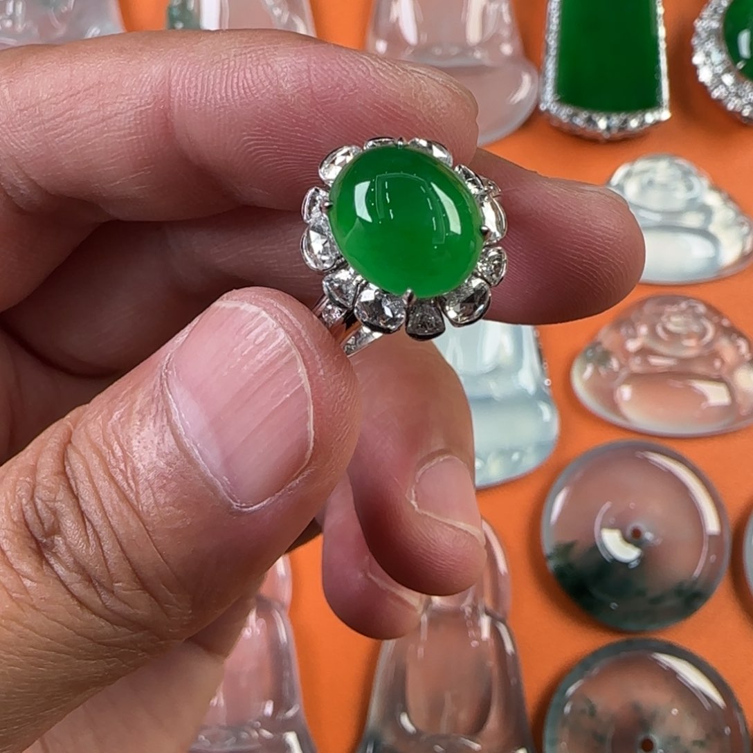 定制翡翠未镶嵌天然