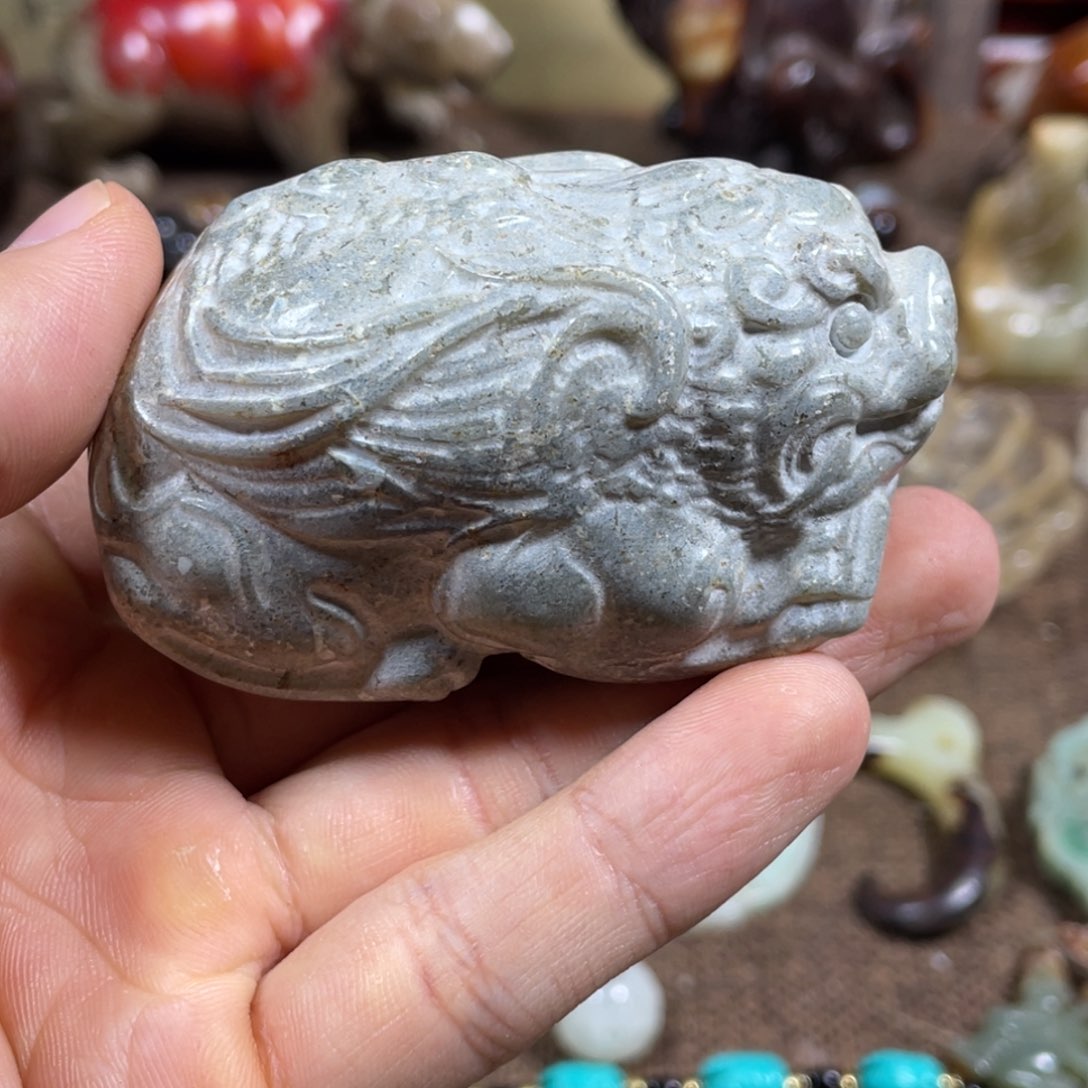 和田玉未镶嵌吊坠(不含链)