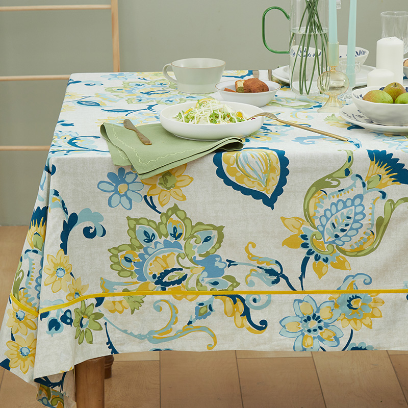 阳春小镇桌布布艺餐桌北欧茶几桌布田园欧式台布ins美式餐布