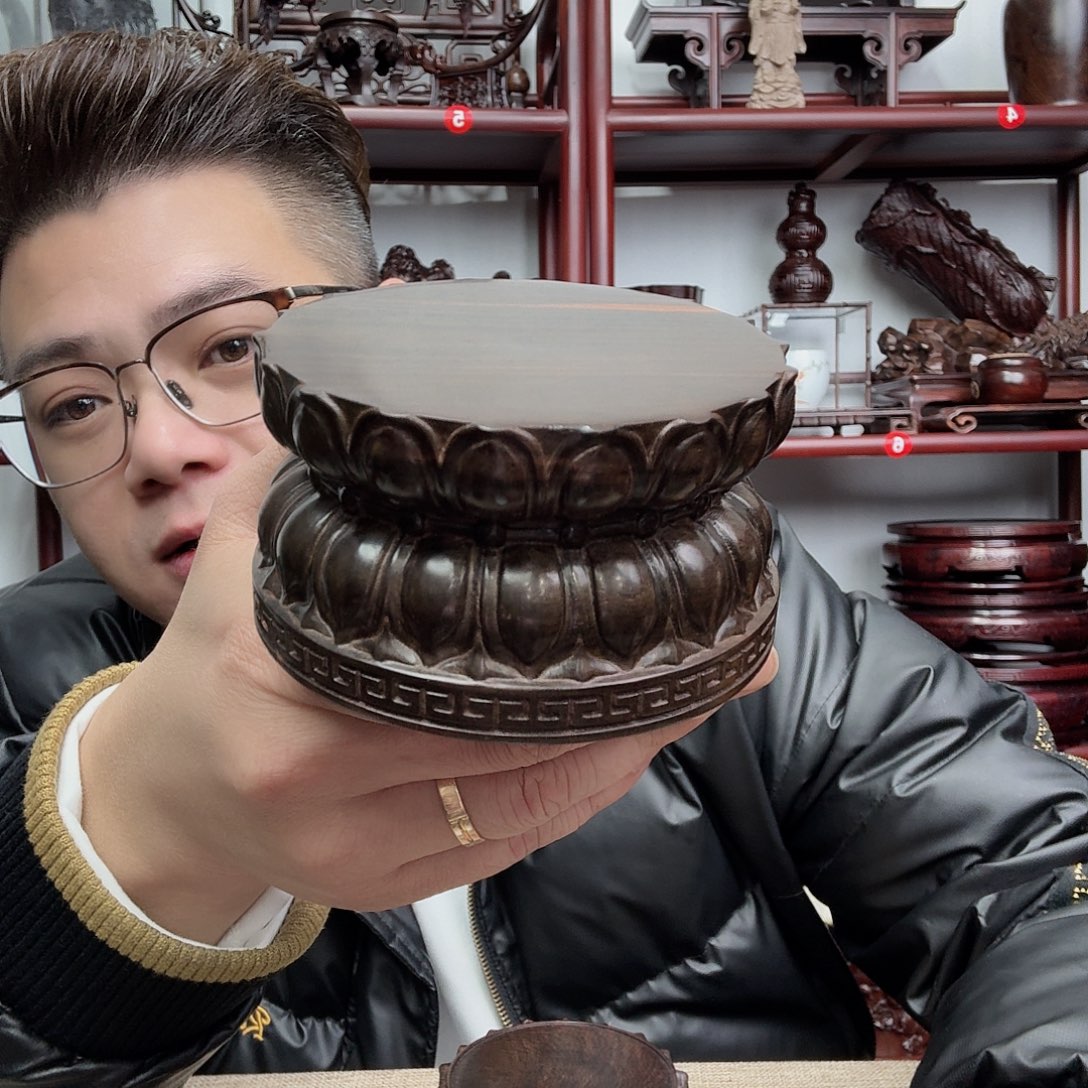 喆****大红酸枝工艺品底座