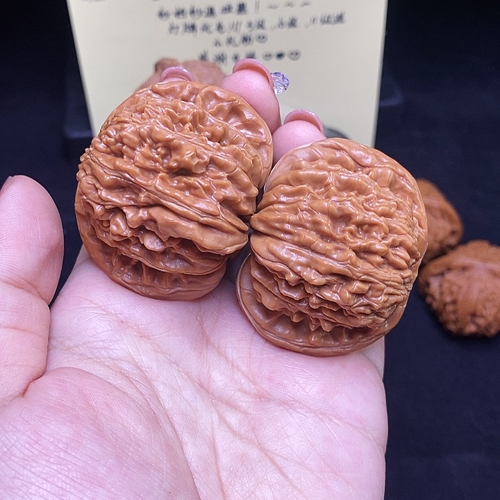 核桃把件45四座楼微瑕148