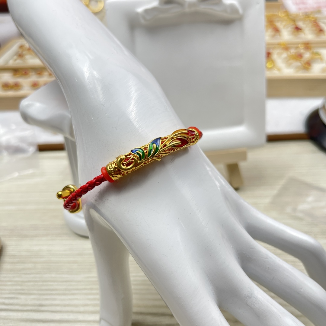 18K金 真金镶嵌手链 【钢印：AU750+鉴定证书】W876