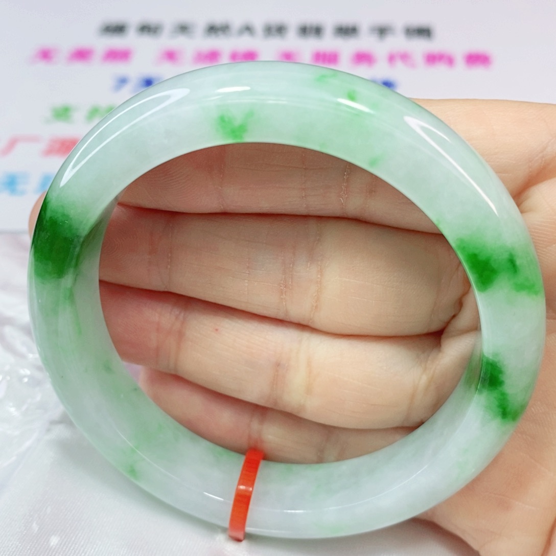 未镶嵌手镯翡翠56.8圈口正圈-完美力推