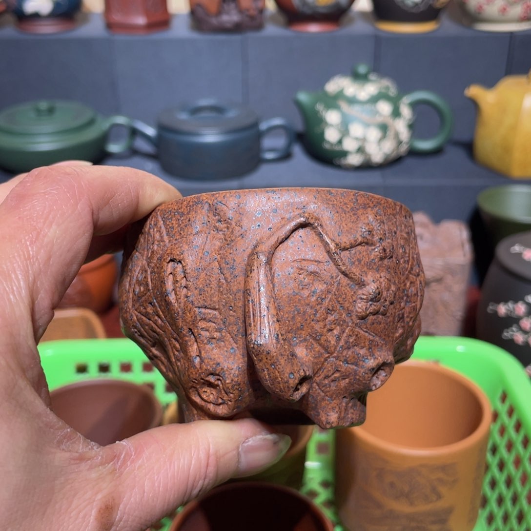 原矿紫砂手工主人杯