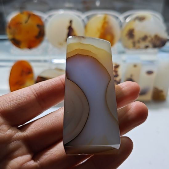 玛瑙/玉髓未镶嵌吊坠(不含链)97号章料