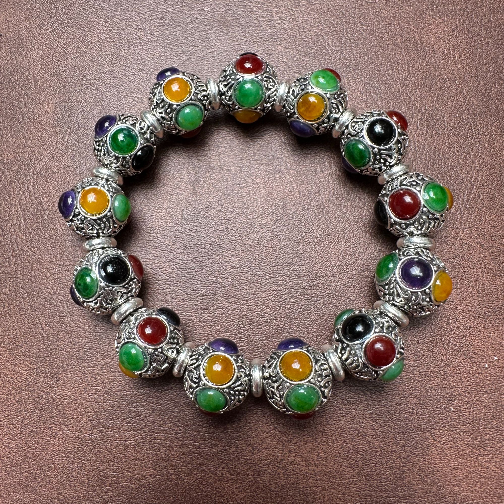 棉球推荐专拍链接 名族风时尚手串YY0713