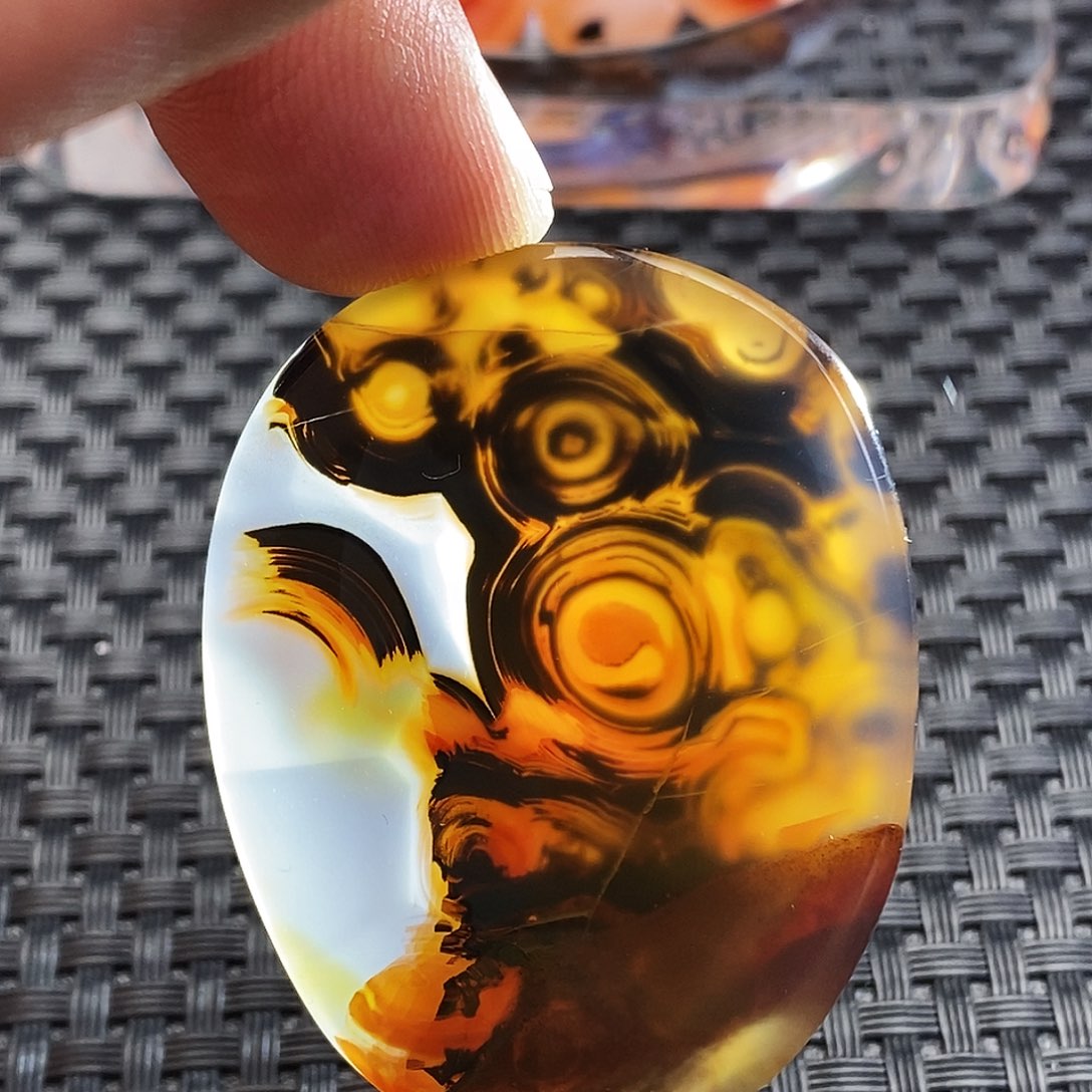 玛瑙/玉髓未镶嵌吊坠(不含链)93