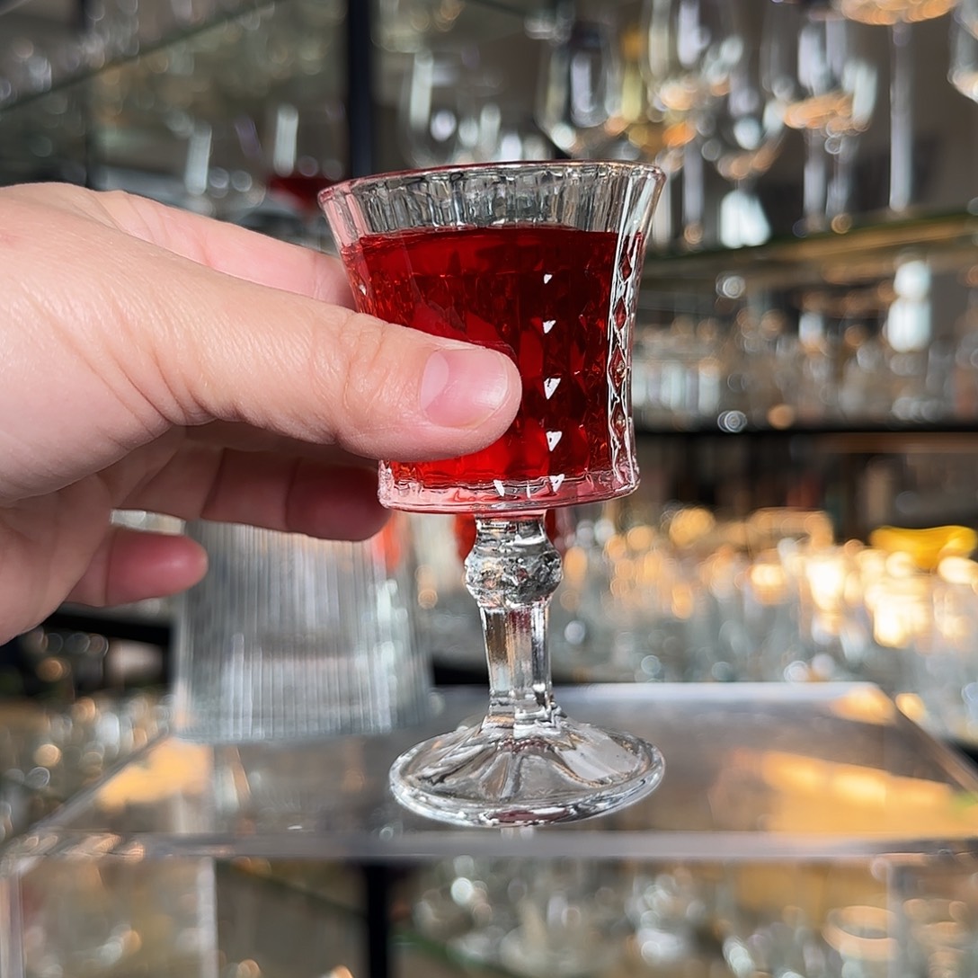 玻璃手柄款六个小酒杯