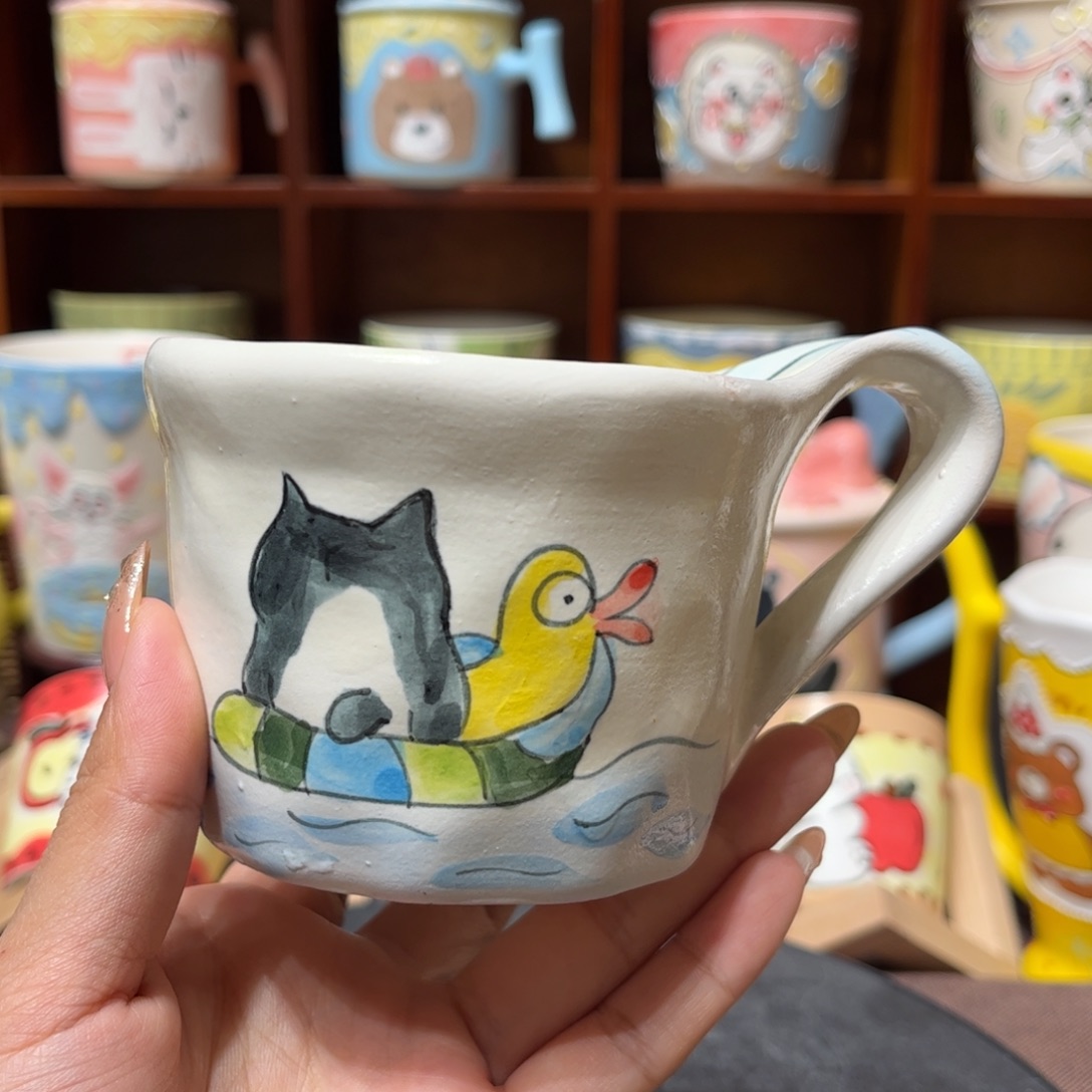 陶杯子景德镇陶瓷马克杯微瑕